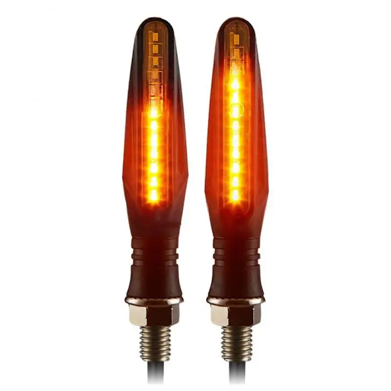 

Мотоциклетные поворотные сигналы светильник 12 SMD, задний фонарь, поток воды, IP68, гибкие фонари