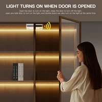 Double Door Sensor Control COB LED Strip Lights Smart Showcase Wardrobe Wine Cabinet Integrated Lighting Proximity Sensor Switch - Image 3