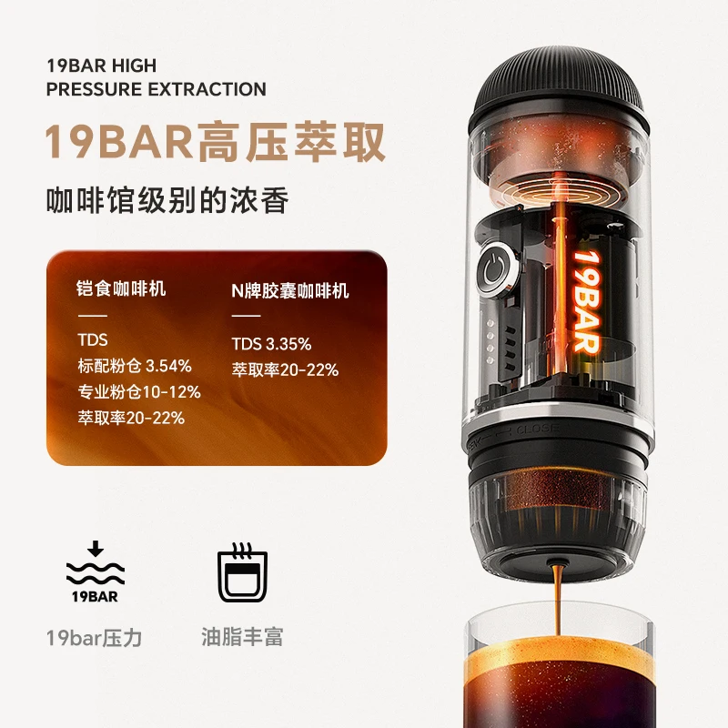 Small household capsule coffee machine American semi-automatic espresso