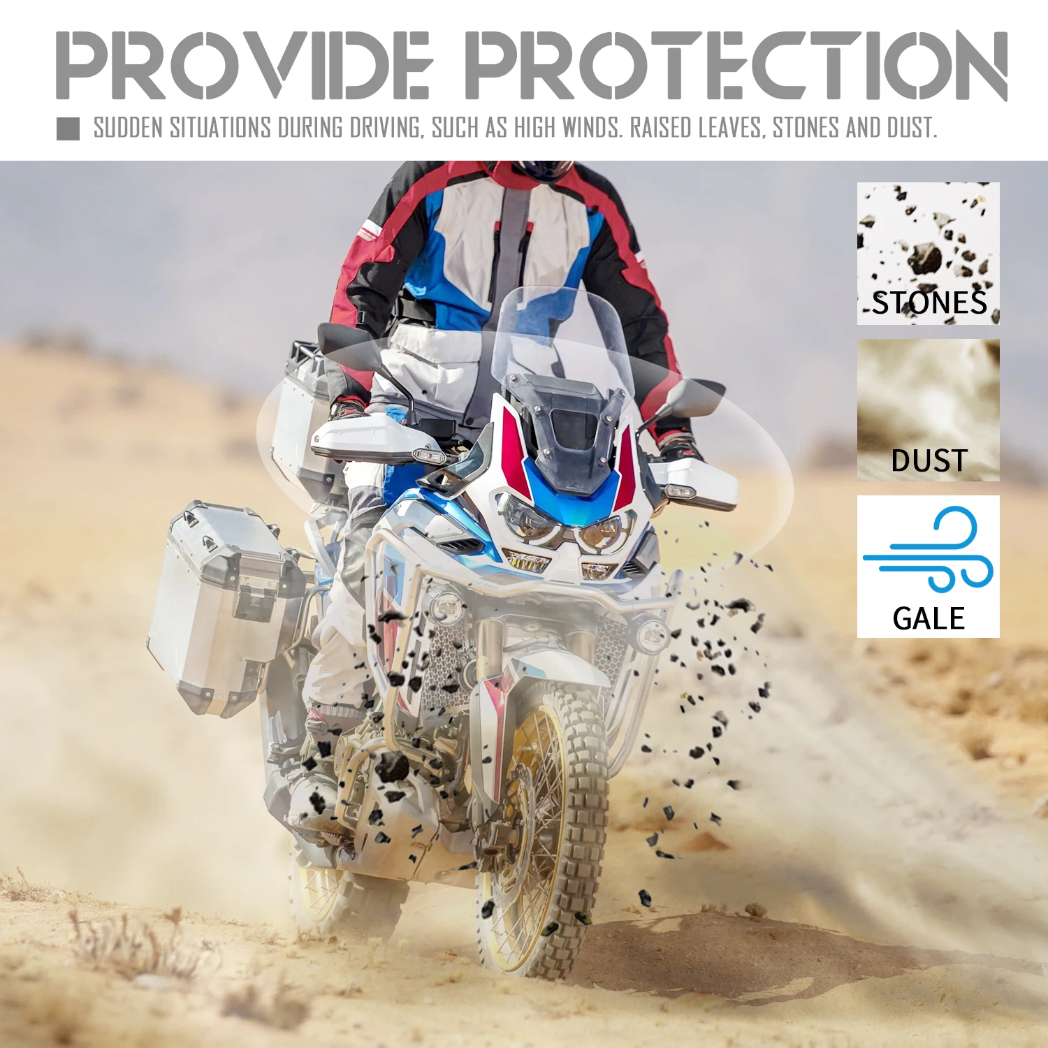 혼다 CRF1100L 아프리카 트윈 어드벤처 스포츠 2020-2024용 핸드가드, 혼다 XADV750 2021-2025용 핸드 가드 스크린 쉴드 커버
