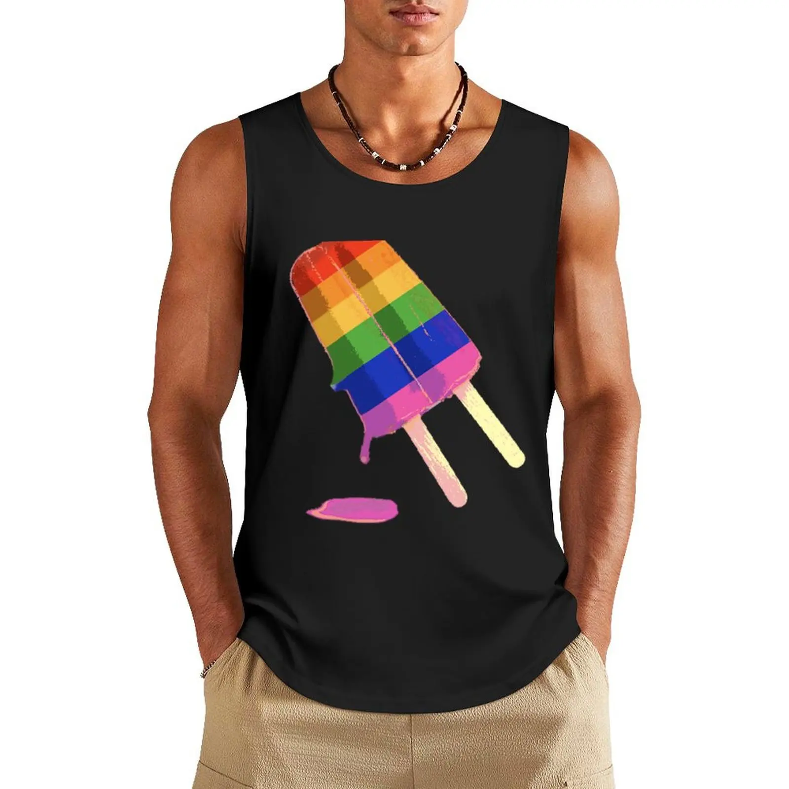 

rainbow popsicle Tank Top t shirt clothes for men summer
