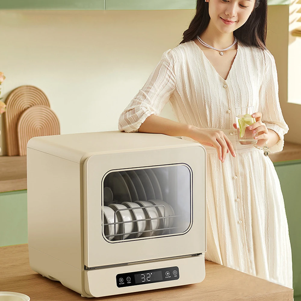 Household Fully Automatic Disinfection and Drying Dishwasher Free Installation Desktop Dishwasher 420*410*434mm 3