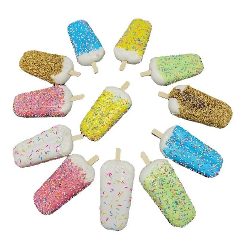 Food model food photography props Simulation popsicle model cool and refreshing summer fake ice cream artificial ice cream photo props shop window decoration