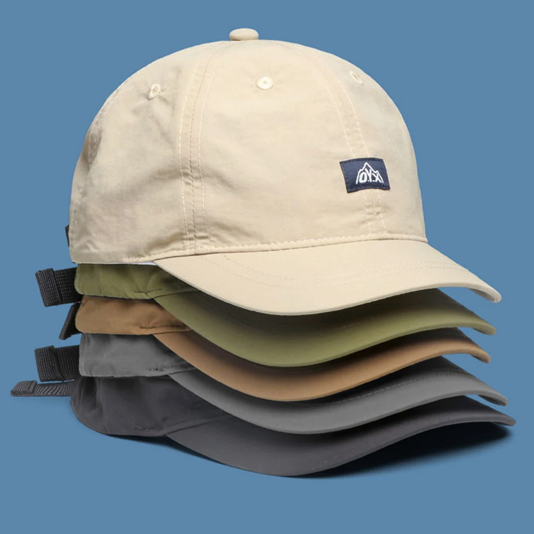 Thin Fast Dry Short Brim Baseball Cap for Men Summer Caps Solid