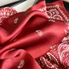 100% Real Silk Scarf Women Square Neck Tie Wrist Shawls Wraps for Ladies Foulard Scarves Pashmina Female Hijab Bandana bufanda 5