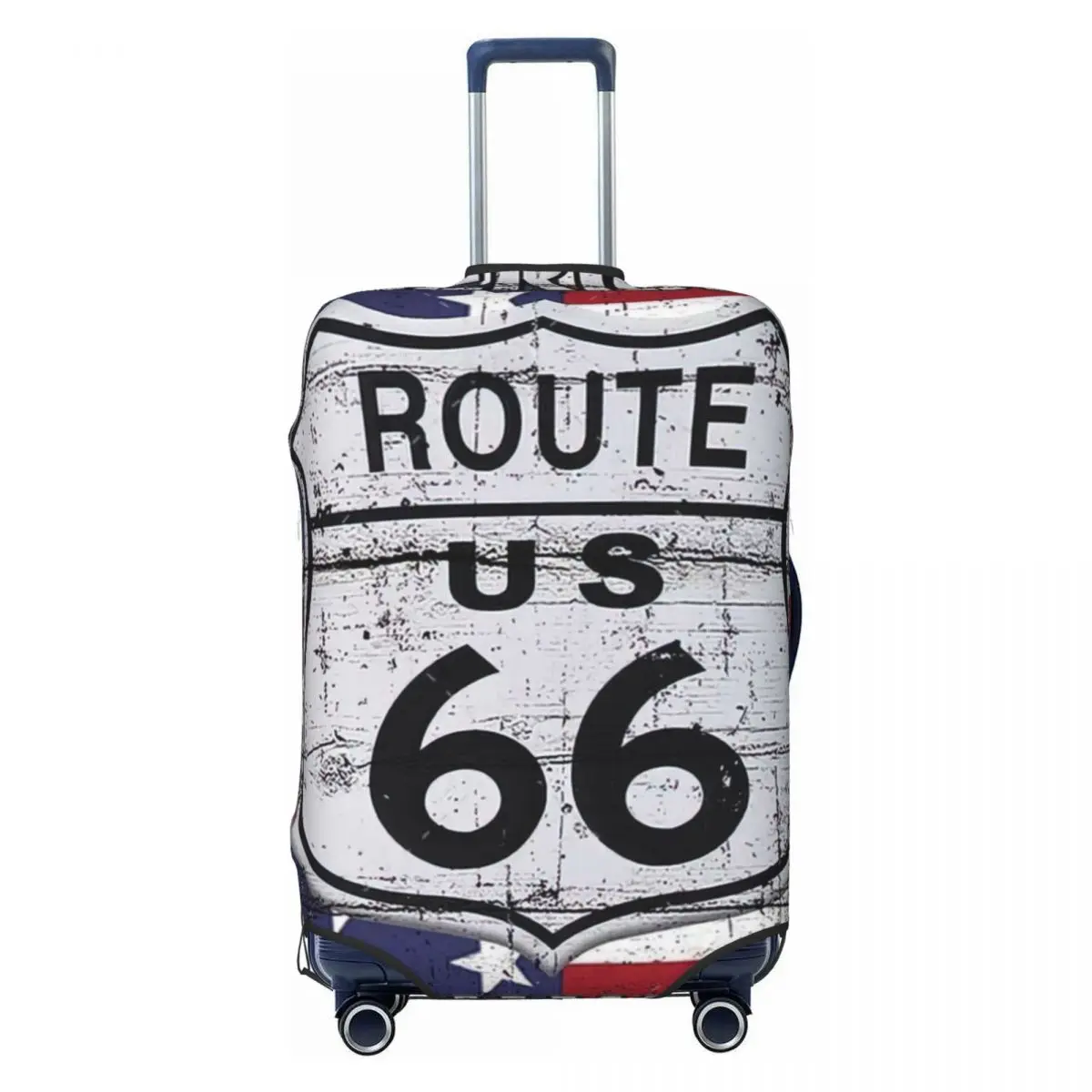 Route 66 프린트 수하물 보호 먼지 커버, 탄성 방수 여행 가방 커버, 여행 액세서리, 18-32 인치
