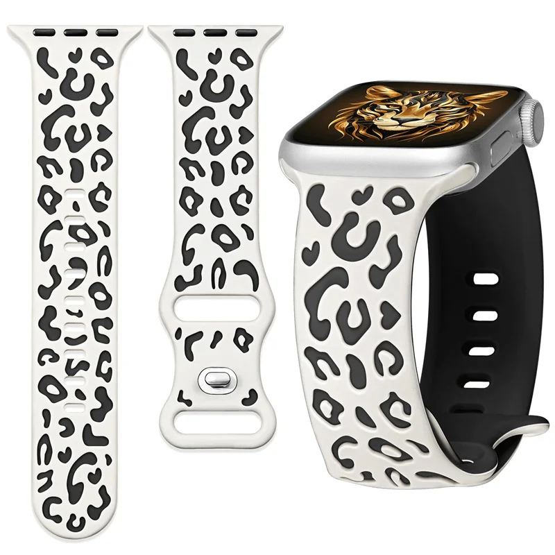 Leopard Engraved Strap