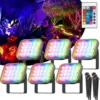 RGB Outdoor Spotlight Garden Landscape Decoration EU/US Plug Floodlight Waterproof Pathway Yard Spike Lawn Lamp 110V 220V Lighti 1