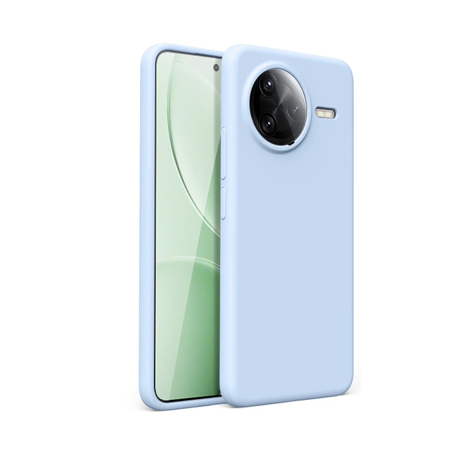 Liquid Silicone Shockproof Case with Microfiber Lining - Smooth, Slim, and Colorful Cover