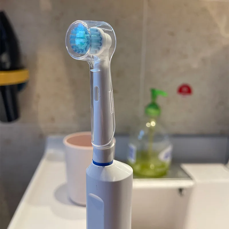 3Pcs Transparent Plastic Toothbrush Head Protective Cover for Oral B Electric Toothbrush D12 IO5/7/8/9 Dustproof Cap