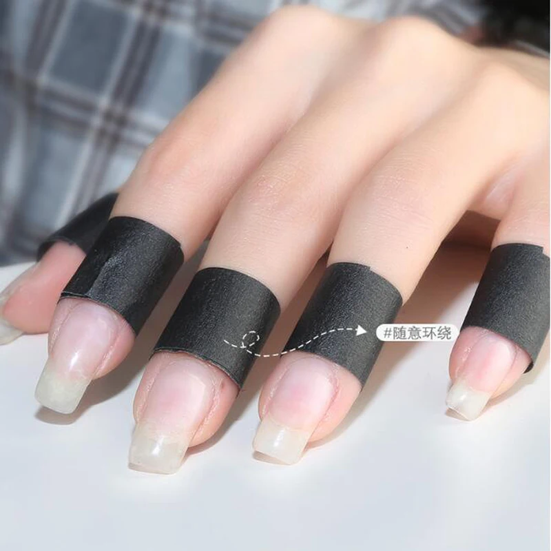 Nail Art Black Adhesive Tape Protecting No Black Fingers Nail Tools Non Transparent Lighting Tape No Glue Painting Tools