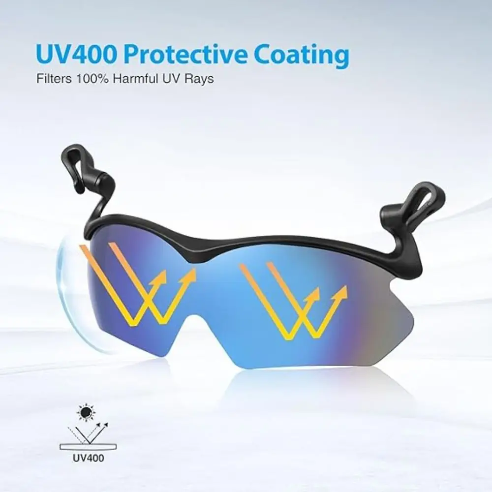 Verstellbare Clip-Kappe, Sport-Sonnenbrille, hochklappbare Abdeckung, UV-Schutz, polarisierte Sonnenbrille, zum Anklipsen, Fahrradbrille – Detail 10