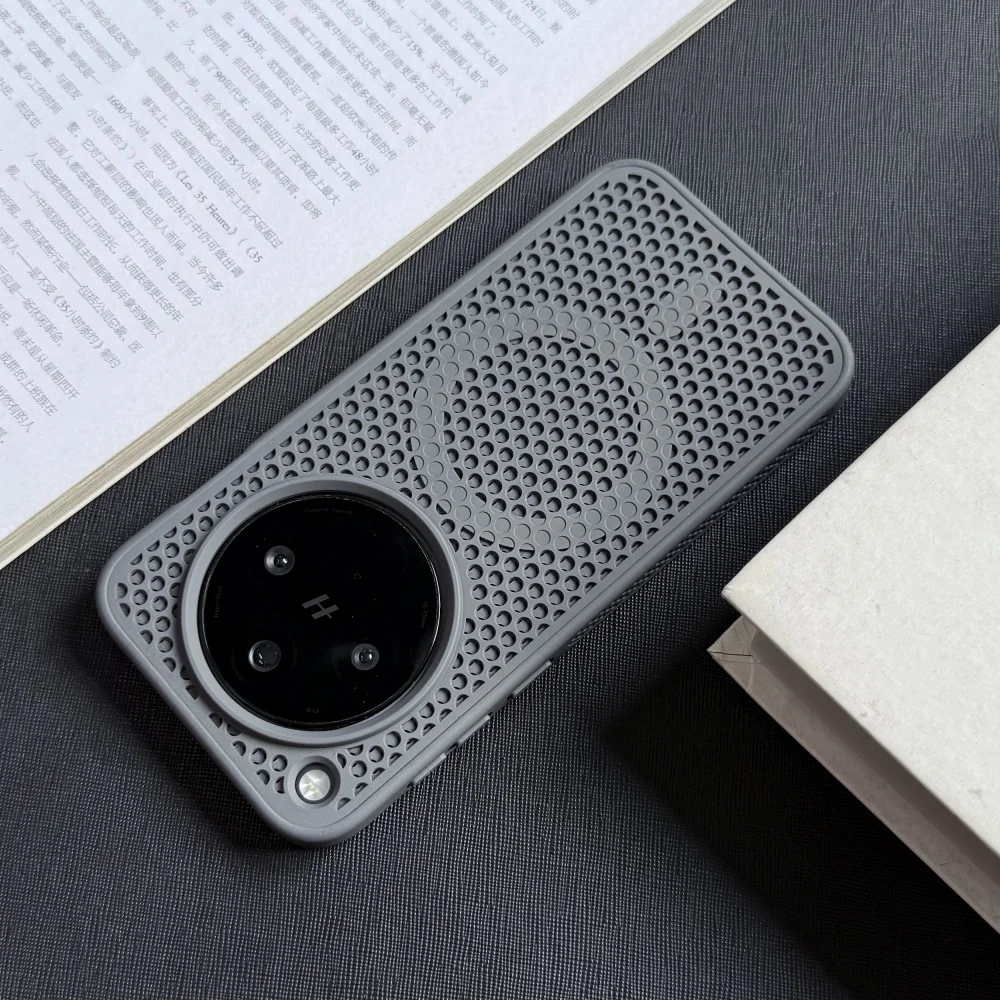 Cooling Armor Breathable Luxury Matte Magnetic Phone Case with Wireless Charging Compatibility
