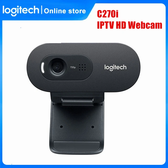 Logitech-cámara Web C270/C270i, dispositivo de vídeo HD 720P, con