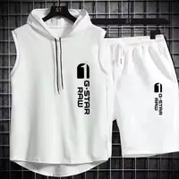 Survêtement de sport deux pièces pour hommes, t-shirt de marque Goals, survêtement de jogging, vêtements de fitness, vêtements d'exercice, été 3