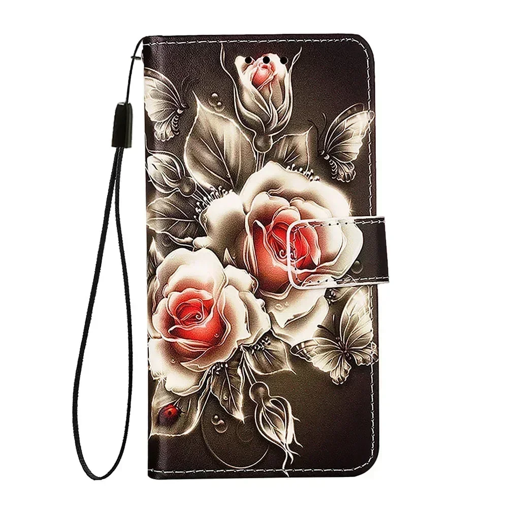 Colorful PU Leather Flip Wallet Phone Case with Card Holder