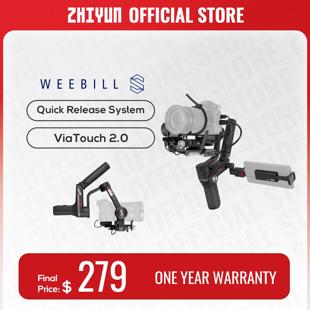 Zhiyun Ufficiale Weebill S 3-Axis Gimbal Stabilizzatore Palmare Trasmissione Immagine Per Canon Sony Etc Display Oled Fotocamera Mirrorless