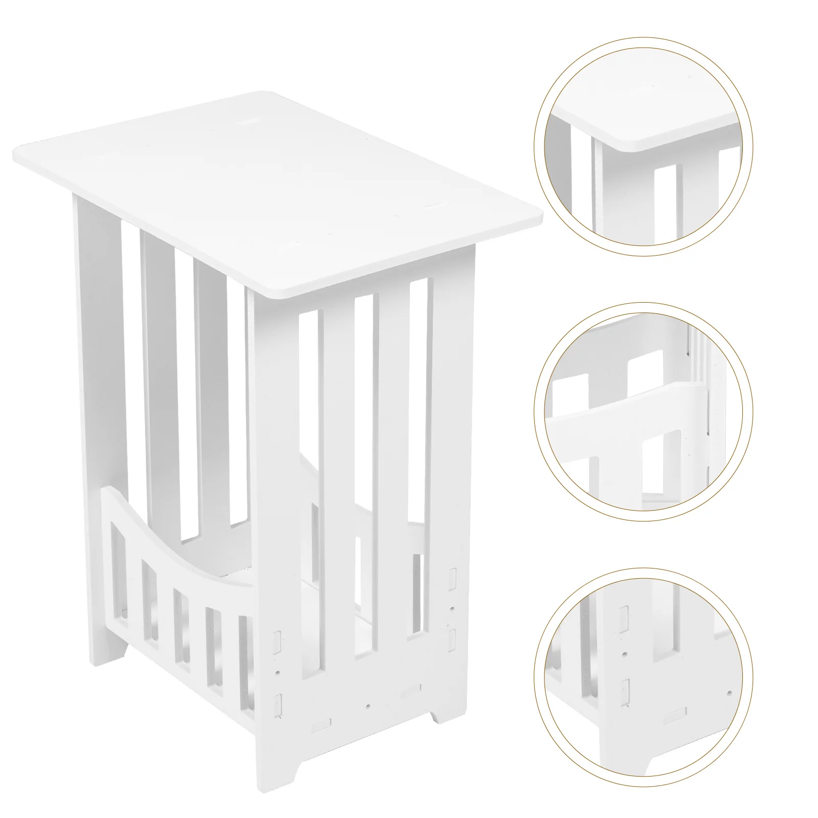 Modern Style Table Living Room Sofa Side Table Bedroom Nightstand Hollow Bedside For Room Night Sofa Side Rack