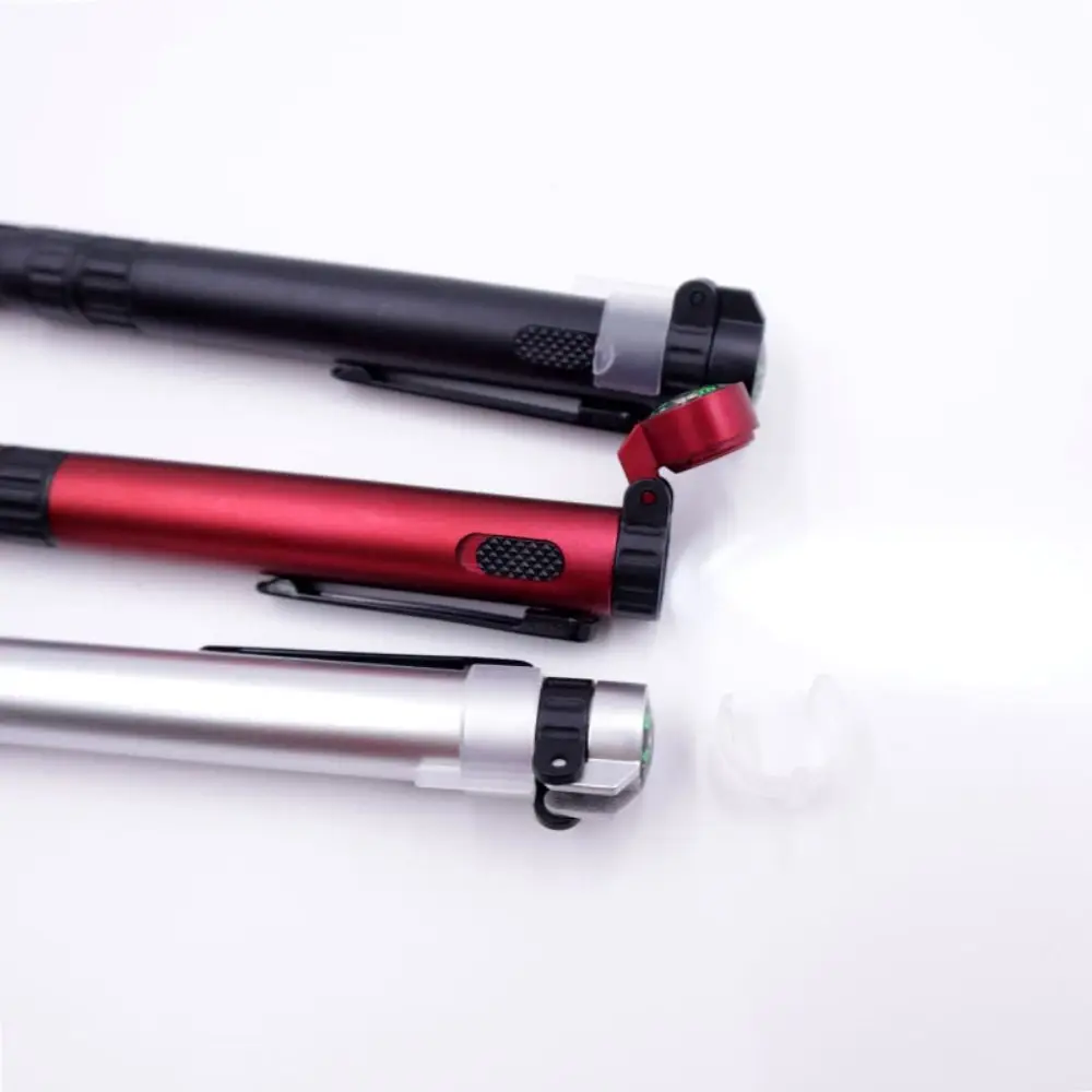 Emergency 6-In-1 Multi Function Pen Ballpoint Pen LED Light Flashlight Compass Compact Screwdriver Outdoor Survival