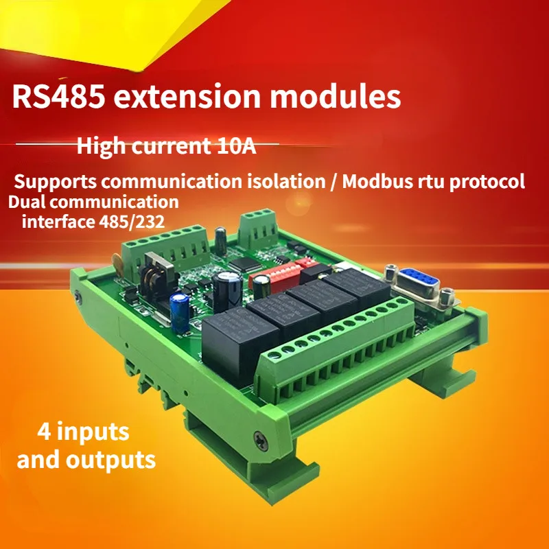 

Релейный модуль NLK-IO-0404 Modbus RTU, реле расширения RS485 с последовательным портом