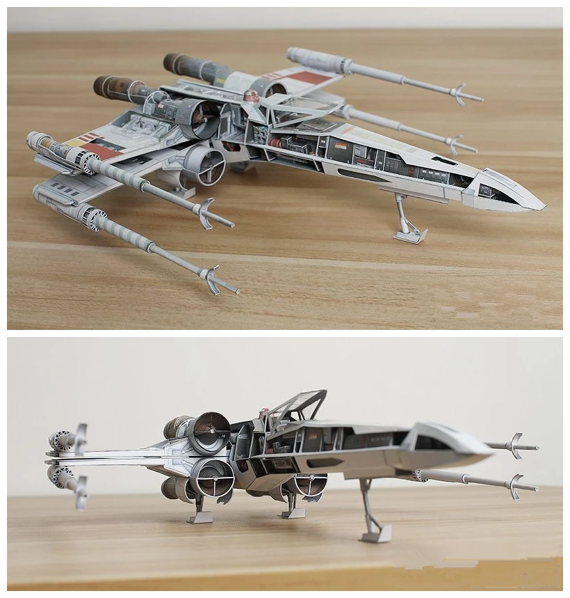 

T-65 X-wing Incom Starfighter набор бумажных моделей ручной работы игрушечные головоломки ручной работы