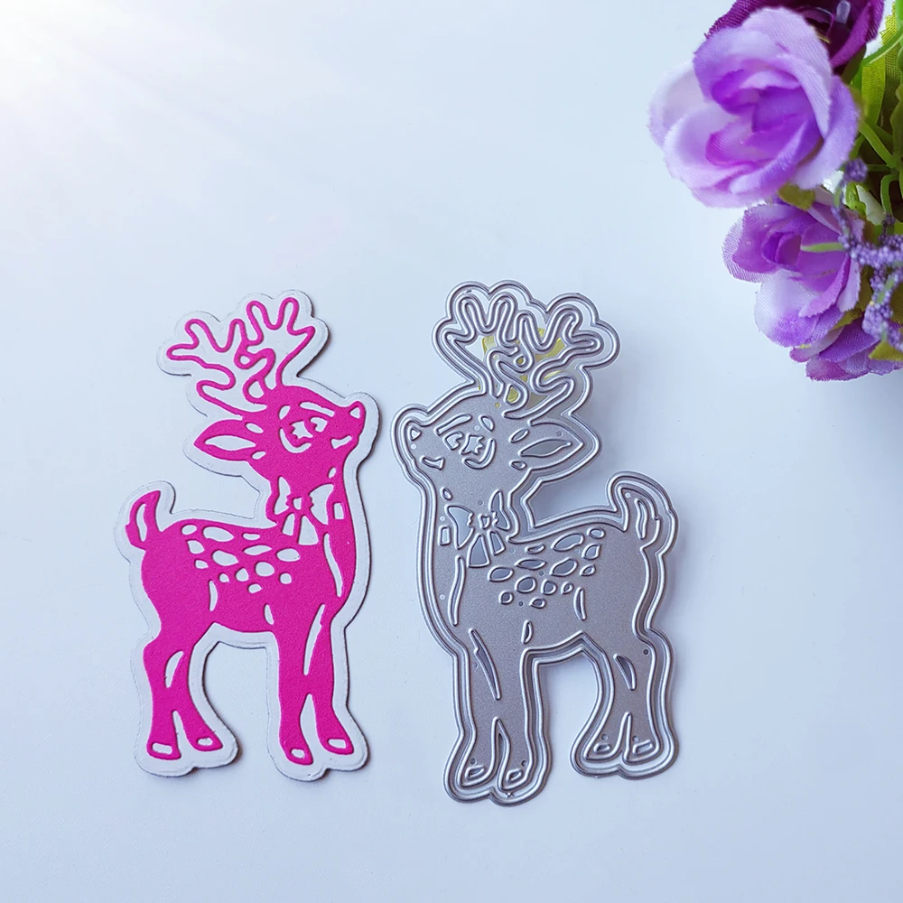 

Exquisite Christmas Deer cutting dies scrapbook decoration embossed photo album decoration card making DIY crafts