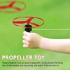 1pc Kids Pull String Flying Disc Propeller Helicopter Outdoor Toys Fun Game Sports Flying Spin Top Children Development Toy 3