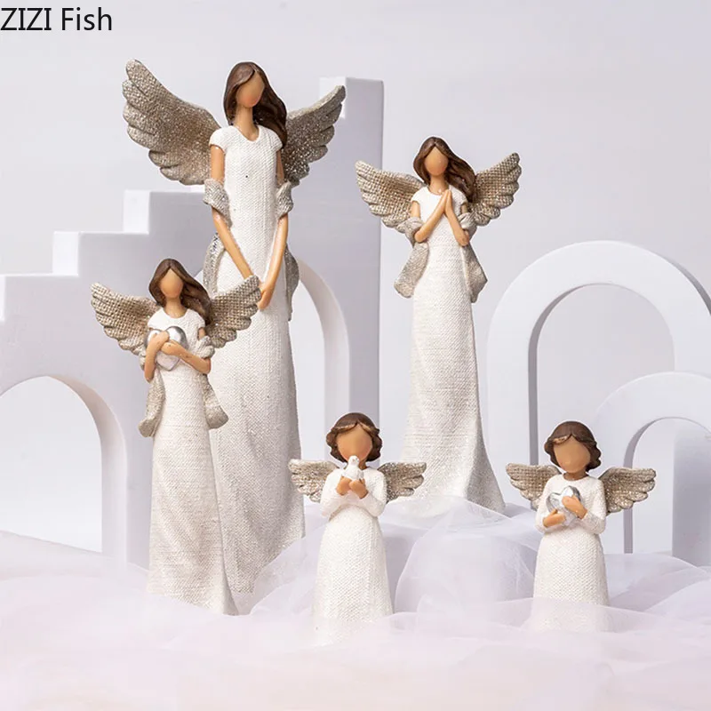 European Angel Ornaments Decoration Resin Figures Angels Decoration