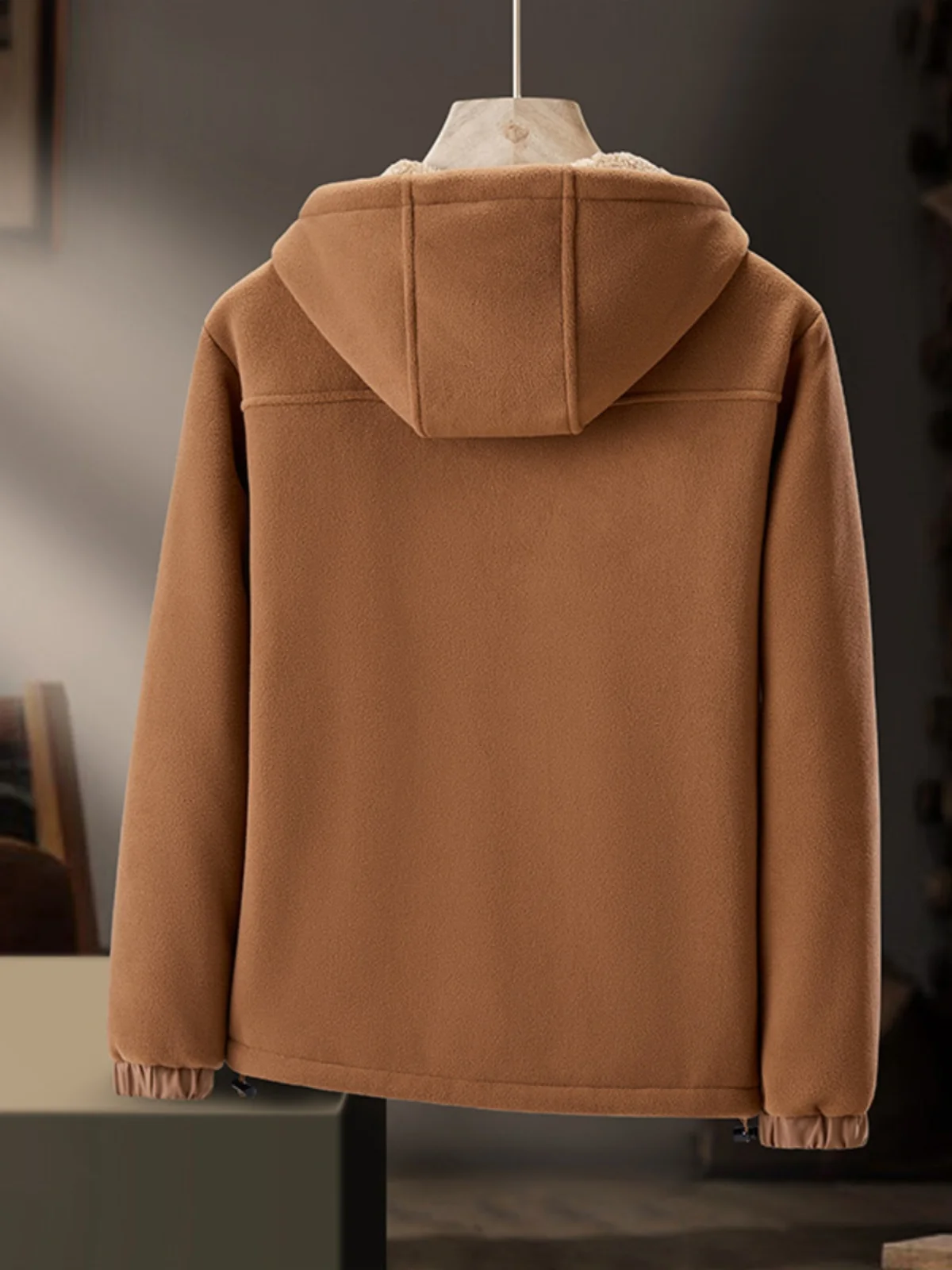 디 베르베르 헤비 플리스 후드 재킷 남성용, 두꺼운 따뜻한 가디건, 플리스 재킷, 겉옷, 가을 및 겨울, 신상 기모