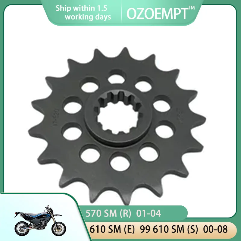 

OZOEMPT 520-16T Motorcycle Front Sprocket Apply to 570 SM (R) 01-04 610 SM (E) 99 610 SM (S) 00-08 630 SM 10 630 SMR