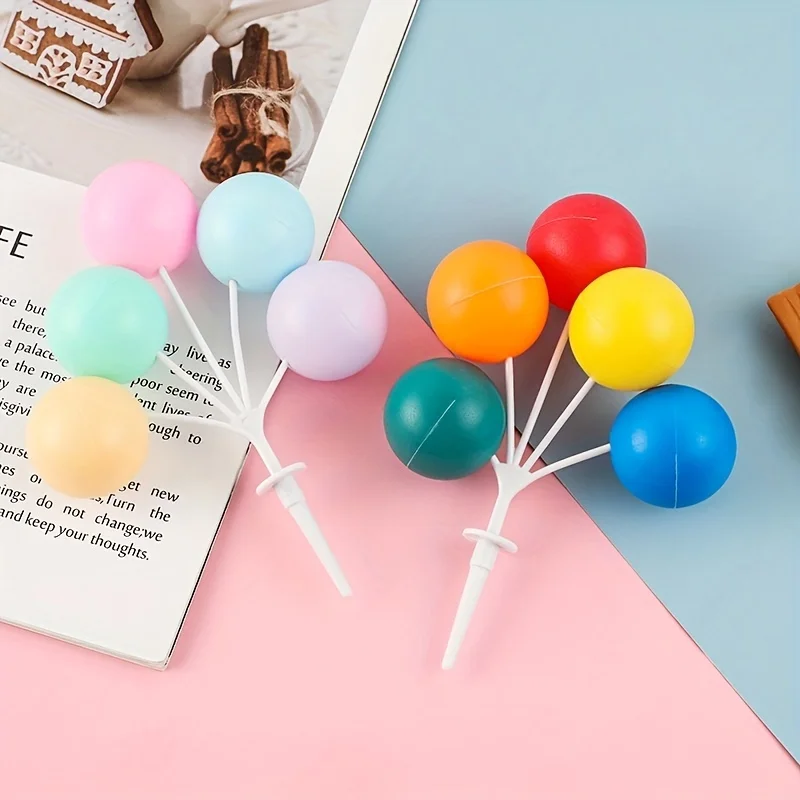 Bunte Ballon Kuchen Dekoration Dekoration kreative Geburtstag Party Süßigkeiten Farbe Cartoon Dessert Dekoration Kinder Kuchen Dekor