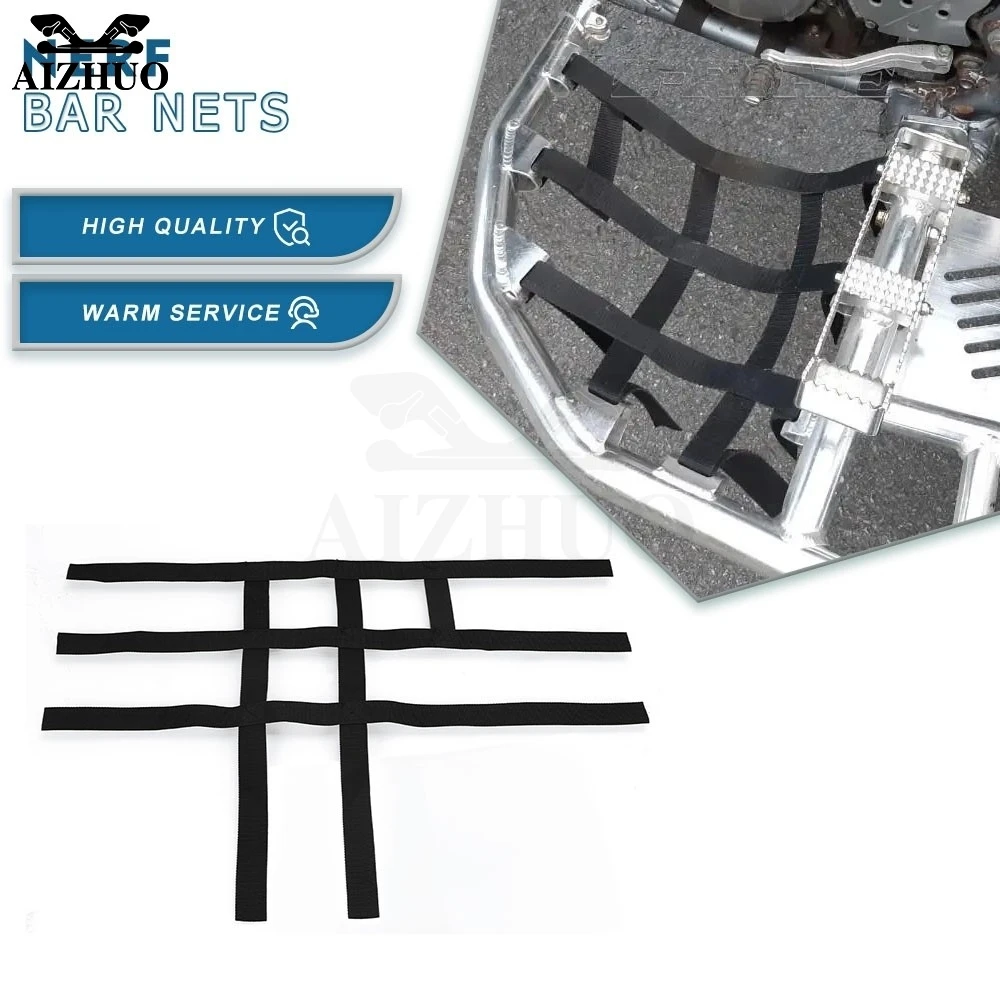 AIZHUO Moto Nerf Bar Nets Waterproof Nylon ATV Toolkit For Honda TRX400EX 2009-2014 TRX 400 EX 2013 2012 2011 2010 TRX400 400EX