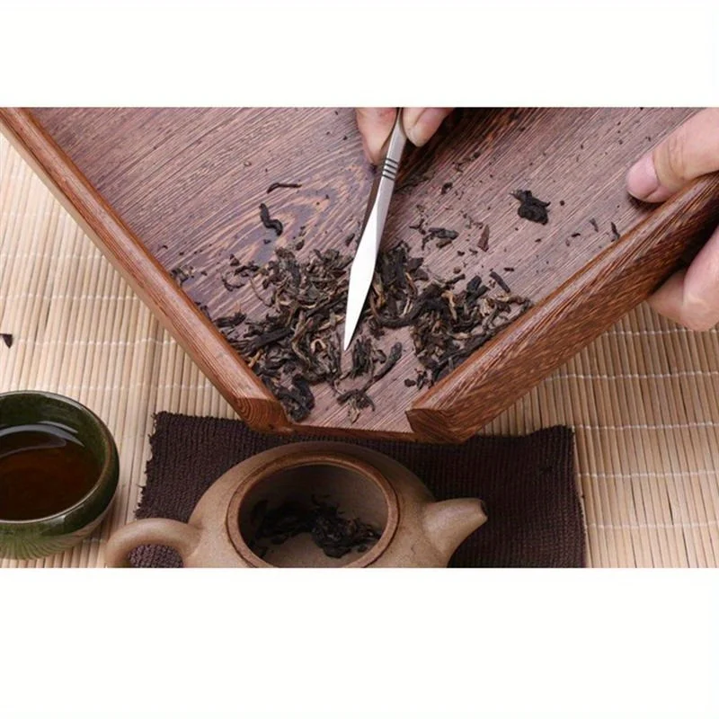 Description Picture 6 of itemStainless Steel Tea Needle Set-Puer Tea Ceremony Scoops Delicate Tea Leaf Cutter Holiday Gifts for Tea Enthusiasts-Ideal