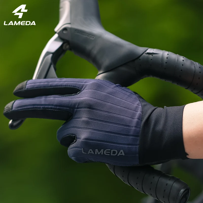 LAMEDA Men's Cycling Gloves XRD Pad Touch Screen Road Bike Full Finger Gloves Spring MTB Gloves Breathable Bicycle Accessories 2