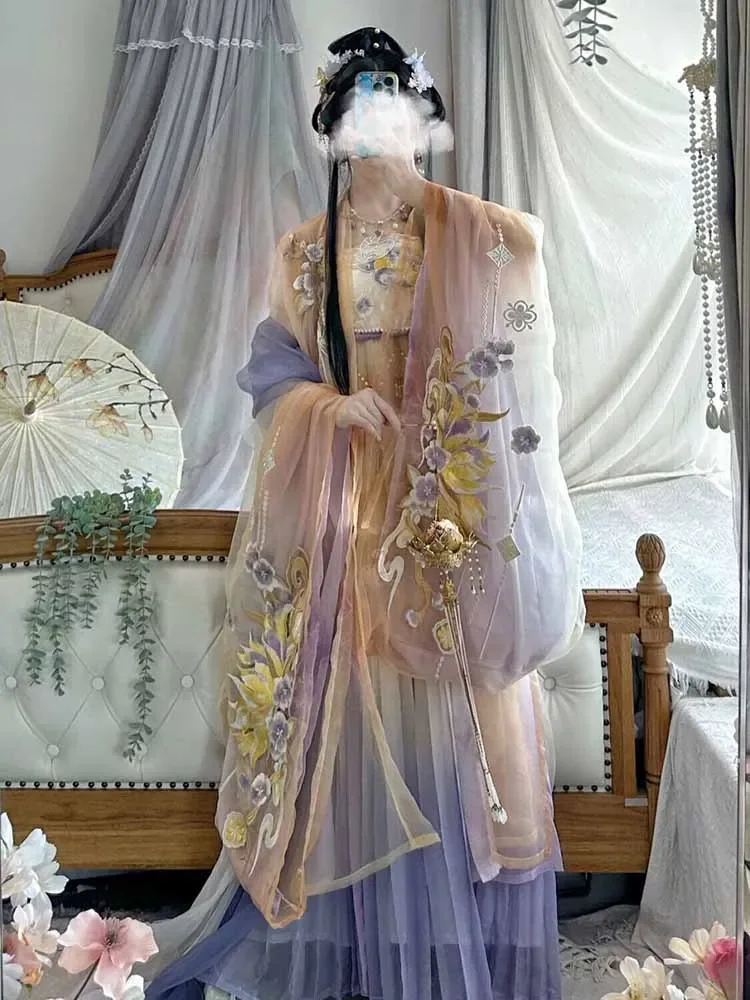 

Женское платье Hanfu, костюм для косплея на Хэллоуин, летнее платье, дорожная фотография, праздничный наряд, старинное искусство