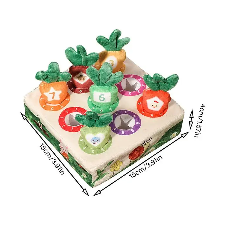 Montessori Carrot Sorting Toy Digital Sorting Matching Educational Toys Shape Sorter Preschool Learning Fine Motor Toys 6