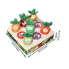 Montessori Carrot Sorting Toy Digital Sorting Matching Educational Toys Shape Sorter Preschool Learning Fine Motor Toys 6