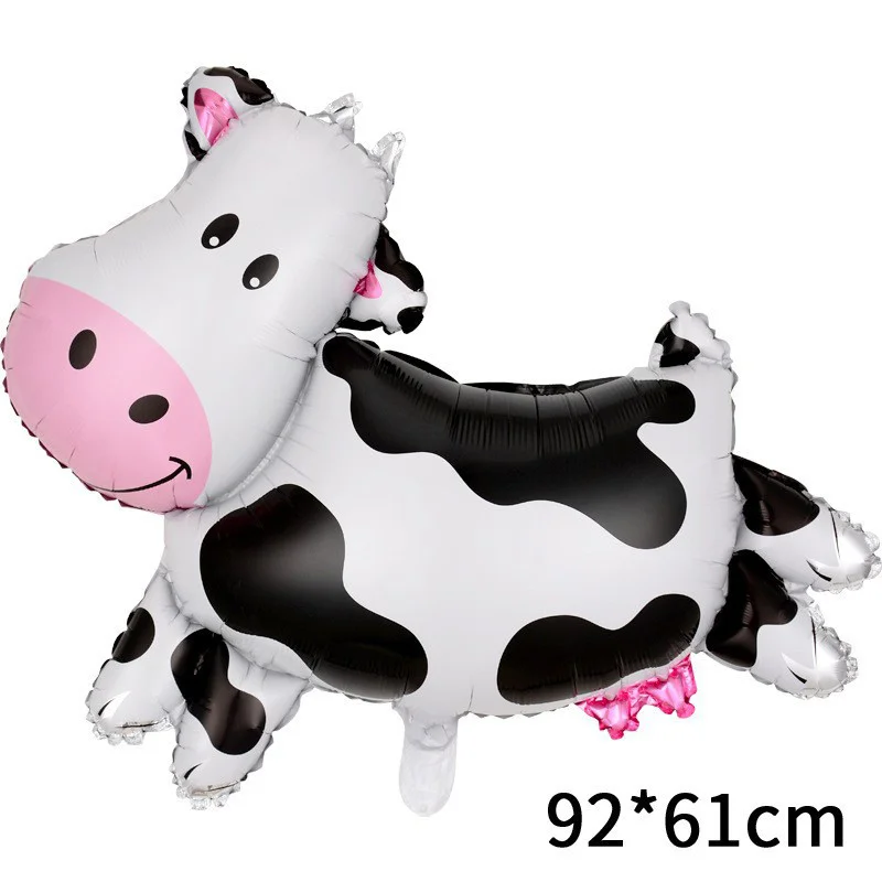 

Cow Balloons Cow Shape Mylar Foil Balloon Baby Shower Girl 1st Birthday Barnyard Farm Animal Theme Party Decorations Supplies