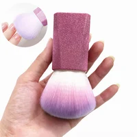 Nail Art Dust Brush Glitter Square Handle UV Painting Gel Cleaning Brushes Make Up Nail Art UV Powder Remover Manicure Tools 1