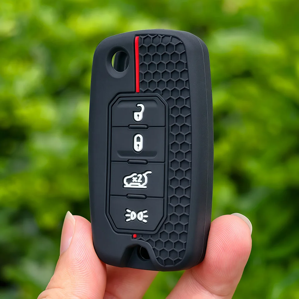 Premium Silicone Car Remote Key Cover - Sleek Protection