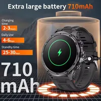 2025 Original V99 1.85-inch Ultra HD Military Outdoor Watch Bluetooth Call 710Mah Large Battery Men Sports Fitness smartwatch 2