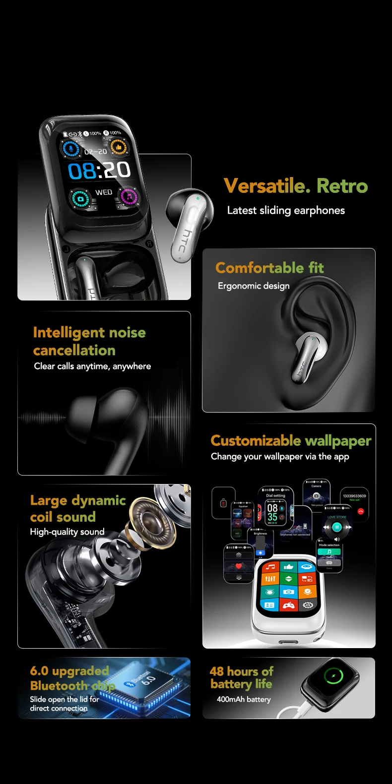 Bluetooth 6.0 Übersetzer Ohrhörer Mit Ki Für 134 Sprachen_voghion.com