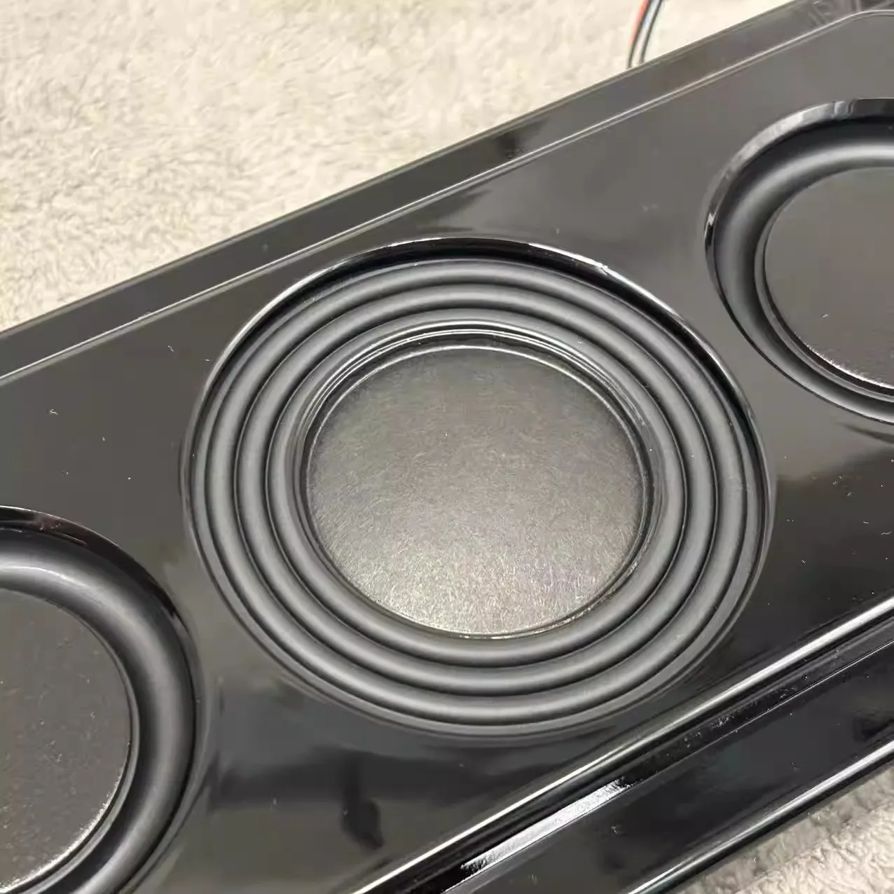 1PC GHXAMP 3 Inch Dual Voice Coil Subwoofer with 4 Passive Bass Radiators – Heavy Bass Passive Subwoofer Speaker Enclosure