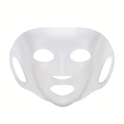 Reusable 3D Silicone Face Mask Cover for Moisturizing and Firming (1PC-White)
