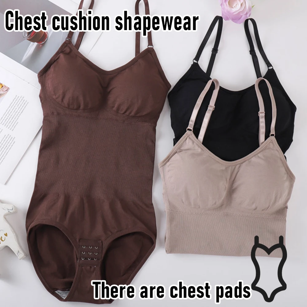 Shapewear Bodysuit For Tummy Control Women Hooks Crotch Body Shaper Stree Jumpsuit With Bras Abdomen Control_voghion.com