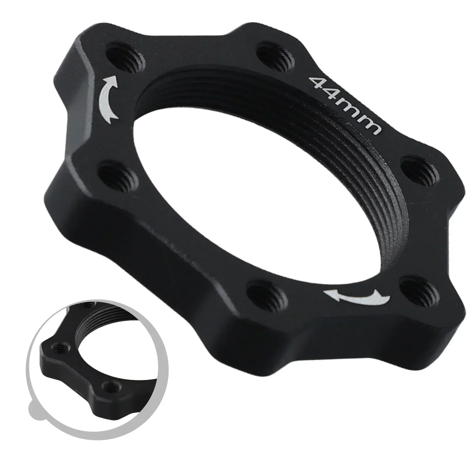 2 pezzi bici da bicicletta 44mm 48mm ruota libera mozzo filettato rotore freno a disco 6 bulloni flangia adattatore convertore distanziatori  18