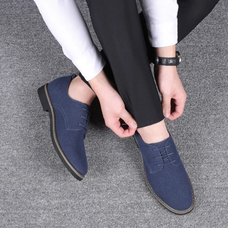 Men's Dress Shoes Plus Size Mens Oxford Shoes Suede Mens Casual Shoes Lace-ups Flats Comfortable Versatile Zapatos Para Hombres S06a67ac58ab84f9cba93bafcbc40dfdcC