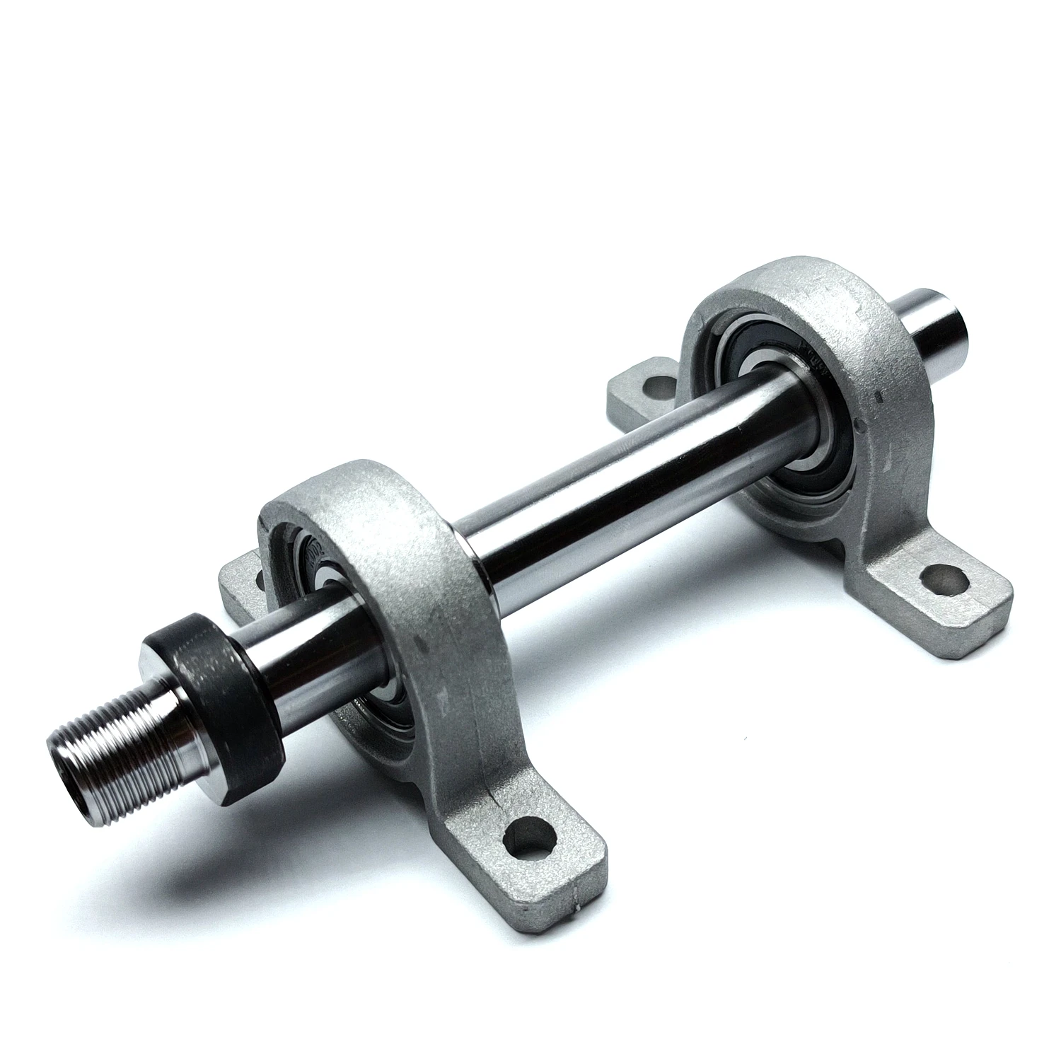 Hollow M14x1mm M14 Thread Spindle Shaft 2 Bearing DIY Wood Lathe Cutter