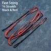 Archery Bowstring Recurve Bow String 12/16 Strands 48-70in Black White Red For Recurve Bow Long Bow Traditional Bow 3