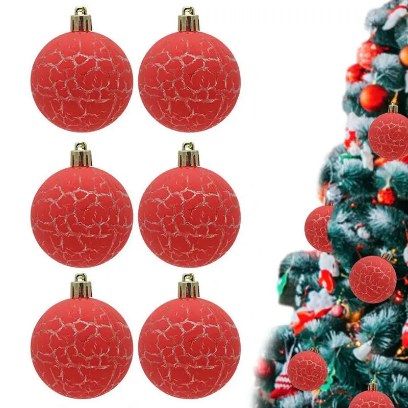 

6 шт., декоративные рождественские шары